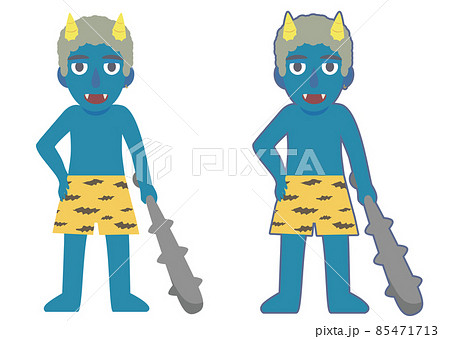 鬼に金棒のイラスト素材