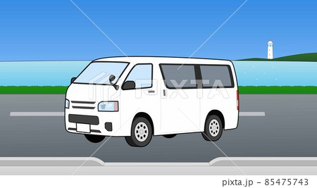 業務車両のイラスト素材