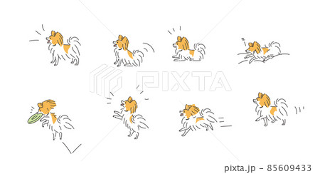 飛びつくのイラスト素材