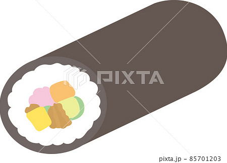 Ehomaki Sushi Roll Set Stock Vector (Royalty Free) 1276569379