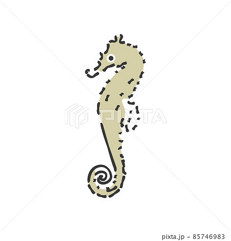 辰 ドラゴン 龍 タツノオトシゴのイラスト素材