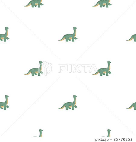 恐竜手描きのイラスト素材
