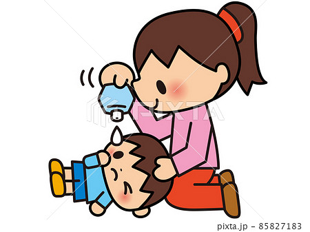 育児疲れのイラスト素材