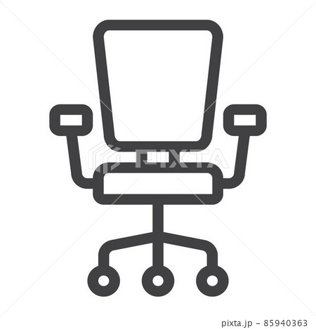 椅子 チェア 社長 肘掛のイラスト素材