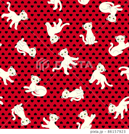 パンサー 模様 パターンのイラスト素材