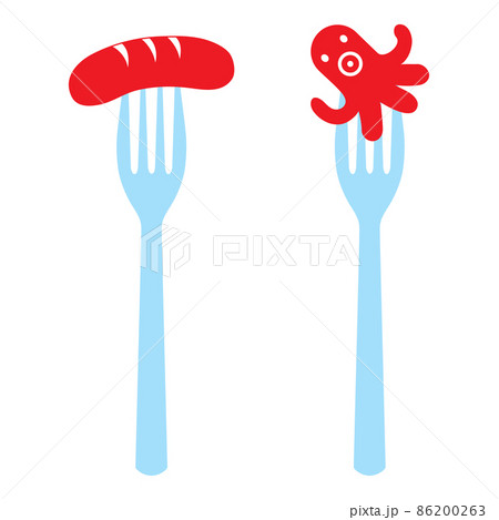 たこさんウインナーのイラスト素材