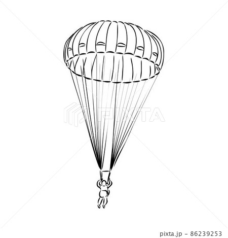 パラシュートのイラスト素材集 ピクスタ