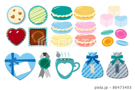 お菓子箱のイラスト素材 お菓子箱のイラスト素材