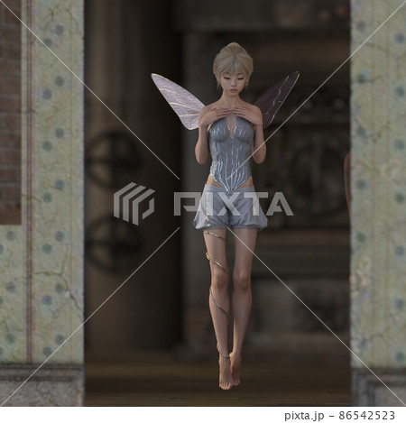 ティンカーベルのイラスト素材