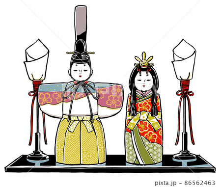 立ち雛のイラスト素材 - PIXTA