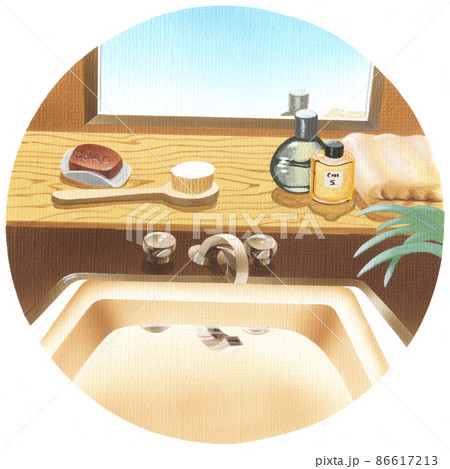 洗面台のイラスト素材