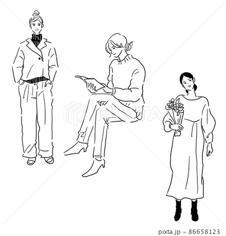 Vector cargo pants for girls fashion CAD, - Stock Illustration  [98571547] - PIXTA