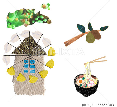 直島のイラスト素材