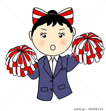 応援 応援団のイラスト素材集 ピクスタ