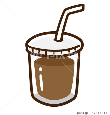 アイスコーヒーのイラスト素材