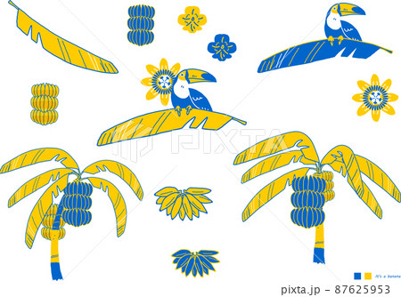 バナナの木のイラスト素材