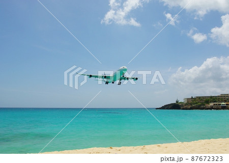 プリンセスジュリアナ国際空港の写真素材