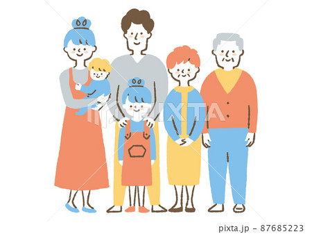 家族団らんのイラスト素材集 ピクスタ
