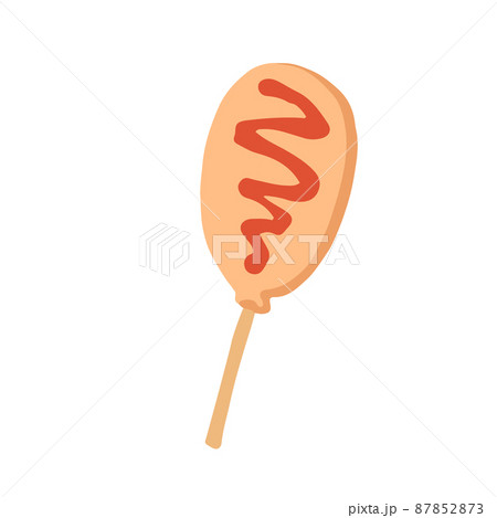 フレンチドッグのイラスト素材