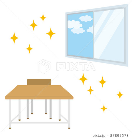 屋内 部屋 教室 学校のイラスト素材