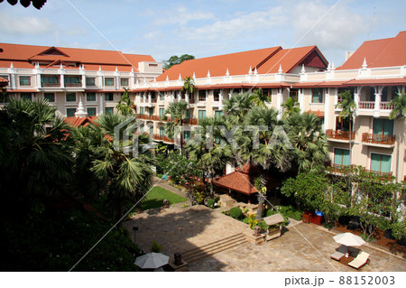 アンコールワットホテルの写真素材