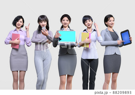 働く女性のイラスト素材