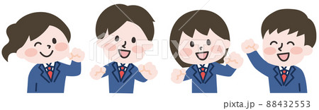 キラキラ女子のイラスト素材