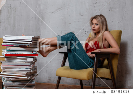 Female Leggs of Different Ethnicity and Size Over White Background