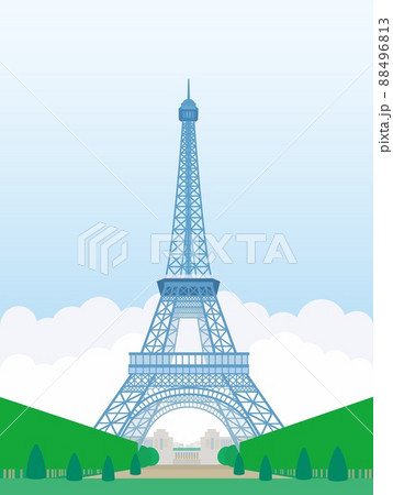 エッフェル塔 フランス パリ ヨーロッパのイラスト素材