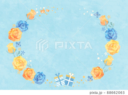 6月の誕生花のイラスト素材