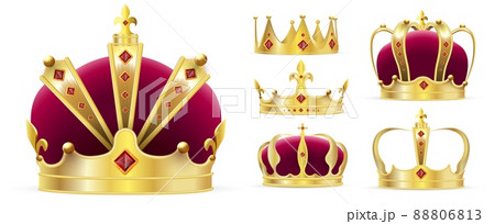 クラウン 冠 王冠 ティアラのイラスト素材