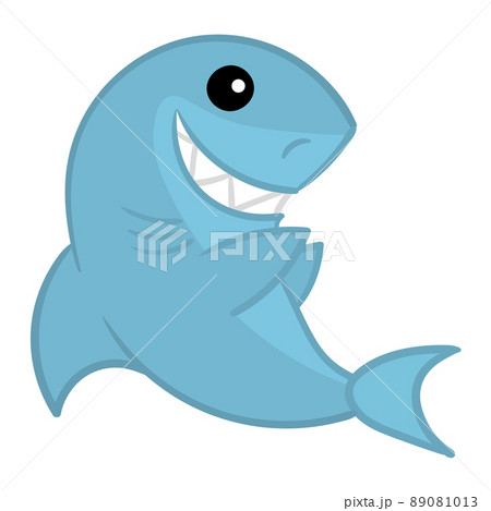 サメ 鮫 魚 怖いのイラスト素材