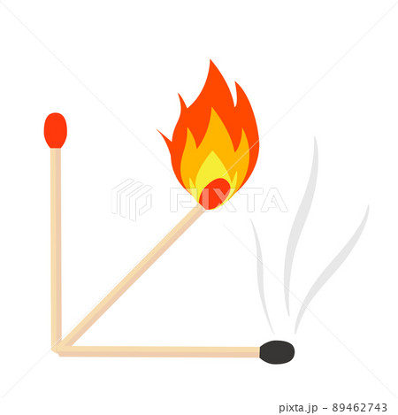 まっち棒のイラスト素材