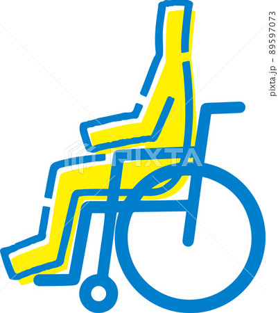 車いす ベクター シルエット 福祉のイラスト素材