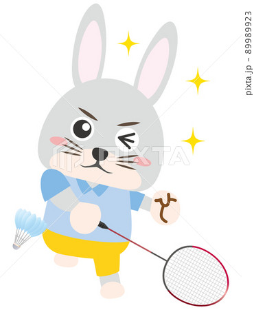 バドミントン かわいい キュート 可愛いのイラスト素材