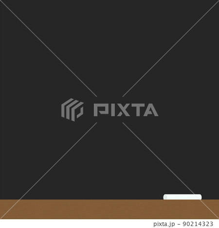 黒板 モノクロ 教室 手描きのイラスト素材