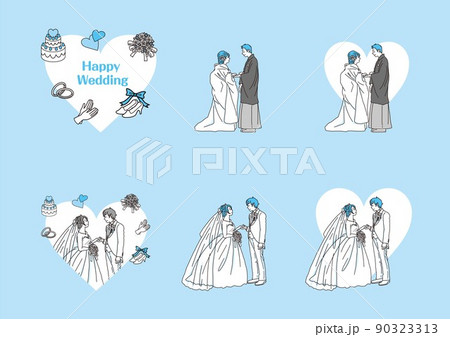 結婚指輪 指輪交換のイラスト素材集 ピクスタ