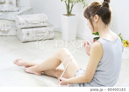 Sexy beautiful woman taking off her lace panties. - Stock Photo [59270629]  - PIXTA
