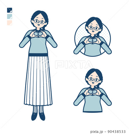 アイドルオタクのイラスト素材