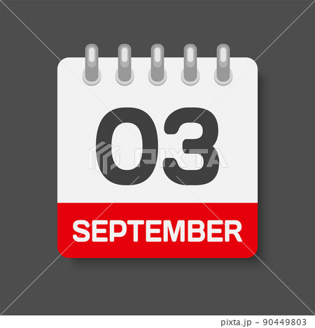 カレンダー 暦 アイコン 9月のイラスト素材