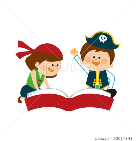 ベクター 海賊 かわいい イラストの写真素材