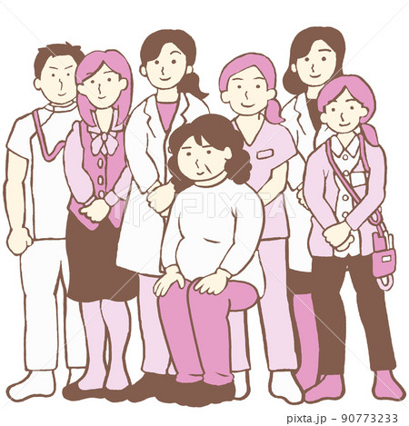 チーム医療のイラスト素材