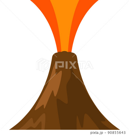 活火山のイラスト素材