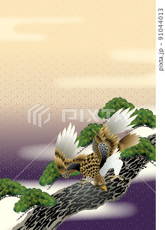 墨絵 水墨画 鷲 鳥の写真素材 - PIXTA