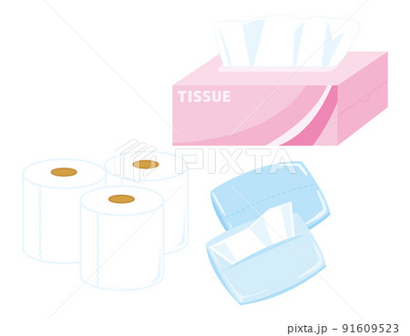 ポケットティッシュのイラスト素材