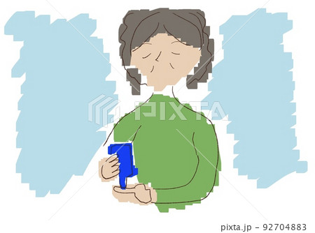 血糖値測定器のイラスト素材