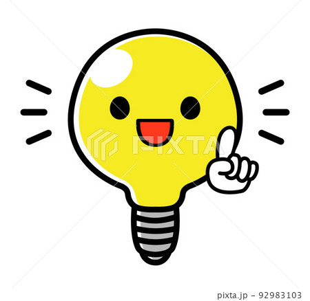 電球 照明 豆電球 思いつくのイラスト素材 電球 照明 豆電球 思いつくのイラスト素材