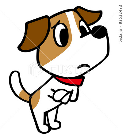 困り犬 困り顔のイラスト素材