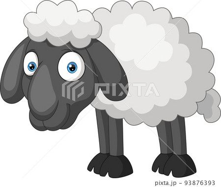 可愛綿羊羊卡通插圖素材