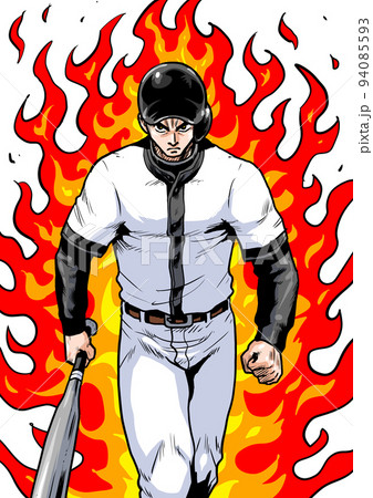 野球ヘルメットのイラスト素材